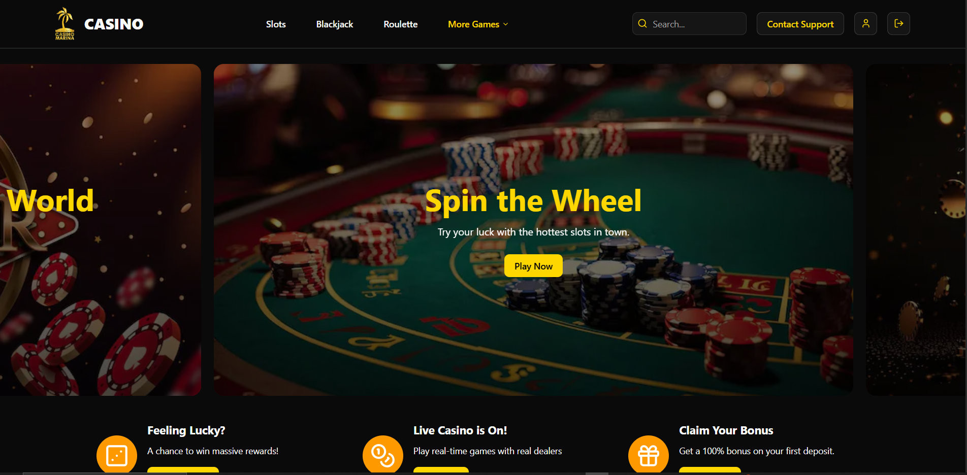 Casino 265 Landing Page